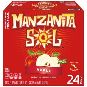 Manzanita Sol Soda Apple 12 fl. oz., 24 pk.