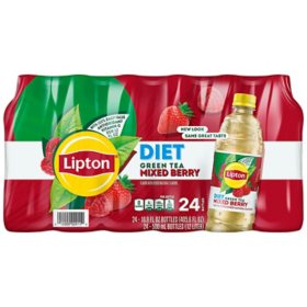 Lipton Diet Green Tea Mixed Berry 16.9 oz., 24 pk.
