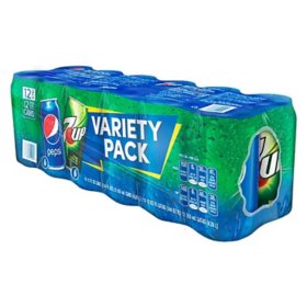 Pepsi and 7UP Duo Variety Pack, 12 fl. oz., 12 pk.