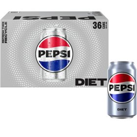 Diet Pepsi 12 oz. cans, 36 pk.