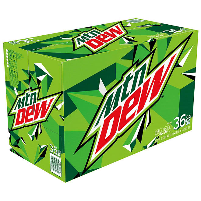 Mountain Dew 12 fl. oz. cans, 36 pk.