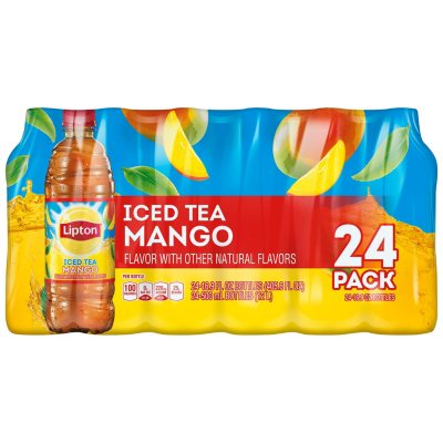 Lipton Iced Tea Mango Flavor 16.9 Fl Oz 12 Count Bottle, Flavored