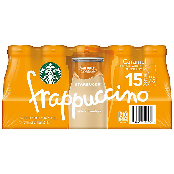 Starbucks Frappuccino Coffee Drink, Caramel Flavor (9.5 oz., 15 pk)