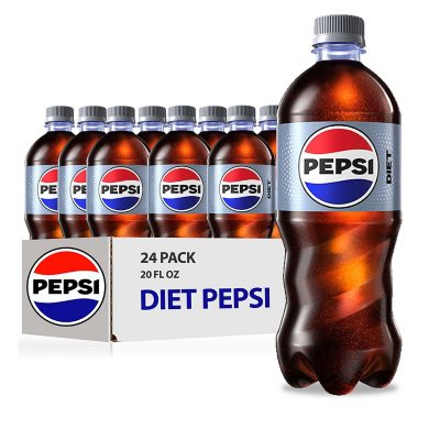 Pepsi 20 oz Soda Bottles (Pack of 24)