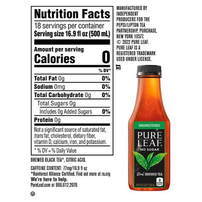 Pure Leaf Brewed Tea, Real, Unsweetened