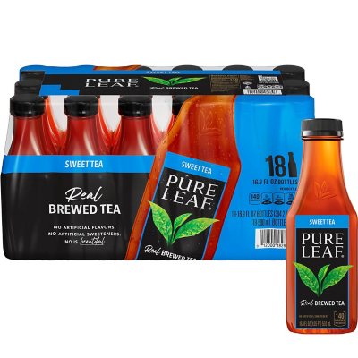 Pure Leaf Tea, Sweet, Real Brewed, 18 Pack - 18 pack, 16.9 fl oz bottles