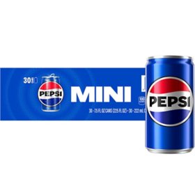 Pepsi Cola Mini Can 7.5 fl. oz., 30 pk.