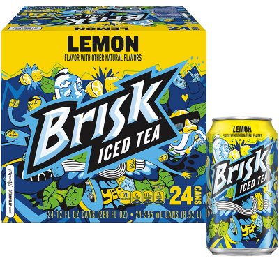 Brisk Lemon Iced Tea, 12 fl oz - Pay Less Super Markets