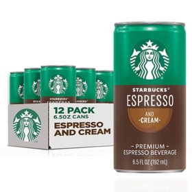 Starbucks Espresso and Cream 6.5 fl. oz., 12 pk.