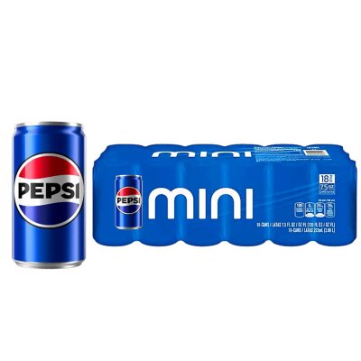 Pepsi Mini Cans (7.5oz / 18pk) - Sam's Club