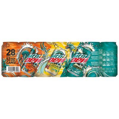 Mount Dew Baja Blast Variety Pack (12 Fl. Oz., 28 Pk.) - Sam's Club