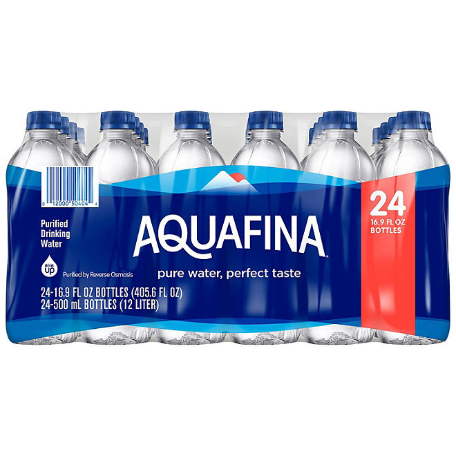 Aquafina Purified Drinking Water 16.9 fl. oz., 24 pk.