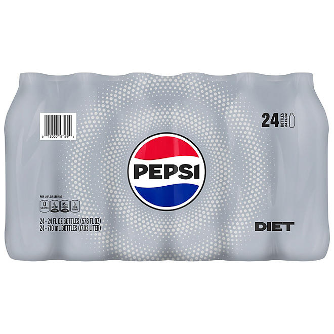 Diet Pepsi 24 fl. oz., 24 pk.