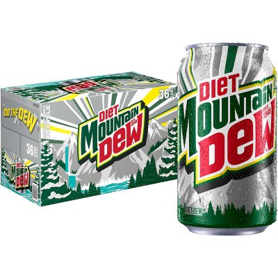 Diet Mountain Dew 12 Fl Oz 36 Pk Sam S Club