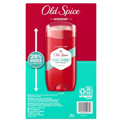 Old Spice High Endurance Deodorant, 48-Hr. Protection, Pure