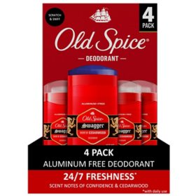 Old Spice Swagger Aluminum-Free Deodorant for Men, 3 oz., 4 pk.