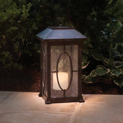 Tanner Solar Flameless Lantern, Medium