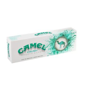 Camel Crush Smooth Silver King Box, 20 ct., 10 pk.