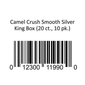 Camel Crush Smooth Silver King Box (20 ct., 10 pk.)
