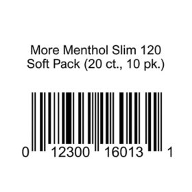 More Menthol Slim 120 Soft Pack 20 ct., 10 pk.