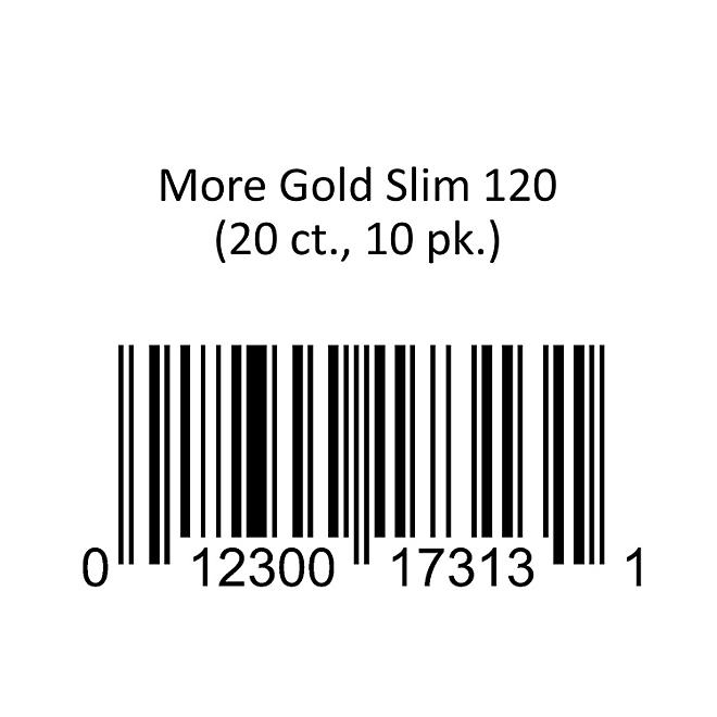 More Gold Slim 120 20 ct., 10 pk.