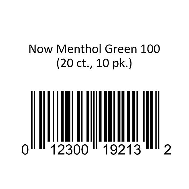 Now Menthol Green 100 (20 ct., 10 pk.)