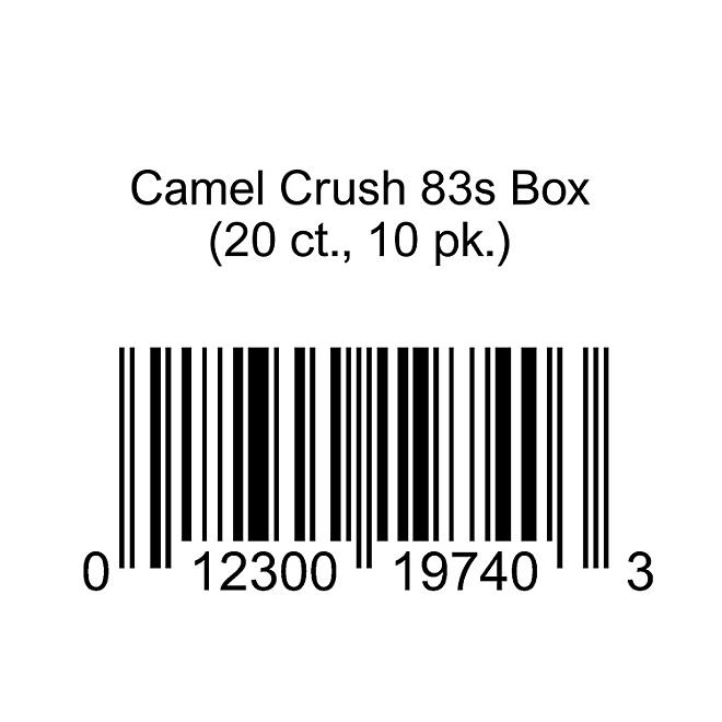 Camel Crush 83s Box 20 ct., 10 pk.