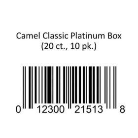 Camel Classic Platinum Box (20 ct., 10 pk.)