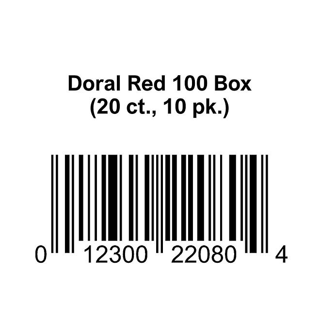 Doral Red 100 Box 20 ct., 10 pk.