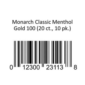 Monarch Classic Menthol Gold 100 20 ct., 10 pk.