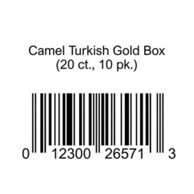 Camel Turkish Gold Box 20 ct., 10 pk.
