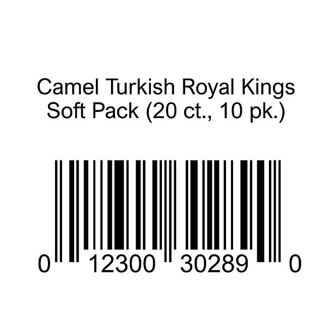 Camel Turkish Royal Kings Soft Pack (20 ct., 10 pk.)