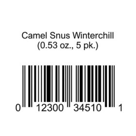 Camel Snus Winterchill, 0.53 oz., 5 pk.