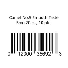 Camel No.9 Smooth Taste Box 20 ct., 10 pk.