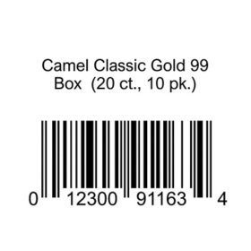 Camel Classic Gold 99 Box  20 ct., 10 pk.