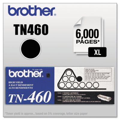 GENUINE NEW BROTHER TN-460 TN460 TONER CARTRIDGE SEALED BAG 