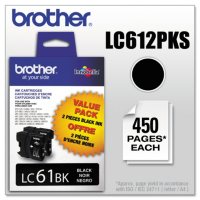 Brother LC61 Innobella Ink Cartridge, Black (450 Page Yield, 2 pk.)