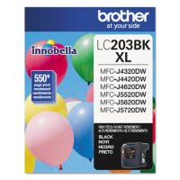 Brother LC203BK High-Yield Ink, Black (550 Page Yield)