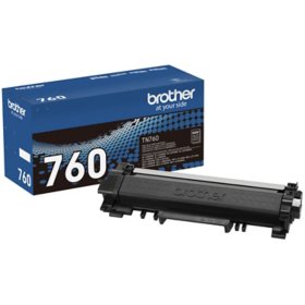 Brother TN760 High-Yield Toner, Black - Save $5 with purchase of Member's Mark Multipurpose Copy Paper Case