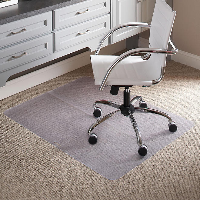 ES Robbins 39" x 47" Rectangle Folding Chair Mat for Carpet 