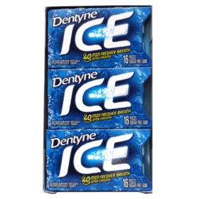Dentyne Ice Peppermint Sugar Free Gum, 16 pc., 9 pk.
