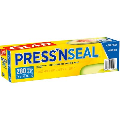 Glad Press 'n Seal Wrap 2-Pack, 140 sq. ft. each Total 280 sq. ft. 