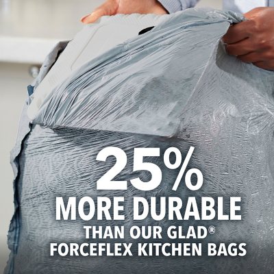 Trash Bags 15 Gallon Tall Kitchen, Drawstring Garbage Bags Recyclable  Strong Large Recycling Fresh Clean Trash Bags for Indoor Outdoor