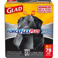 Glad ForceFlexPlus Drawstring Large Trash Bags (33 gal., 78 ct.)