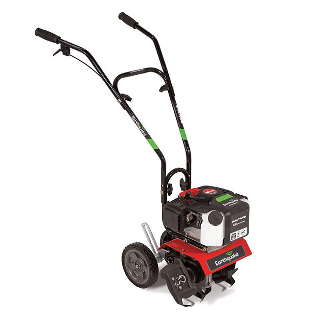 Earthquake Mini Cultivator Tiller with 43cc 2-Cycle Viper Engine - Includes Dethatcher