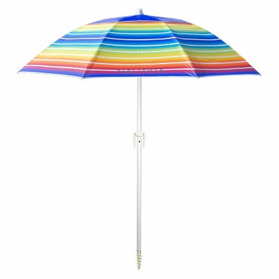 Nautica Beach 7' Vented Umbrella with Carrying Case, Rainbow - Sam's Club