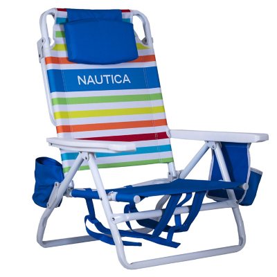 Nautica 5 position logo beach 2024 chair