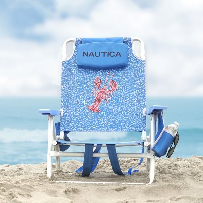 Nautica Beach Chair 2-Pack, Lobster Tile - Sam's Club