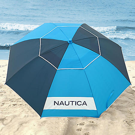 Nautica Beach Umbrella, Blue Tonal - Sam's Club