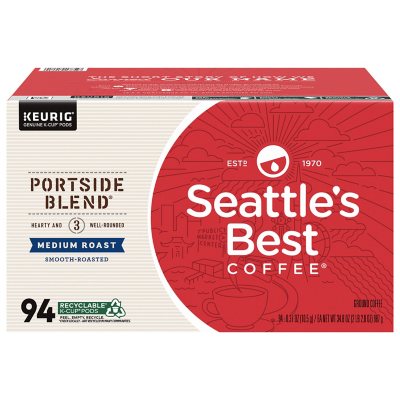 Seattle's Best Medium Roast Coffee Pods, Portside Blend, 94 ct. - Sam's ...